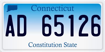 CT license plate AD65126