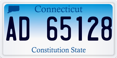 CT license plate AD65128