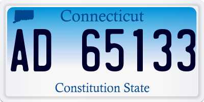 CT license plate AD65133