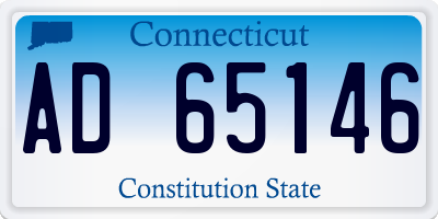 CT license plate AD65146
