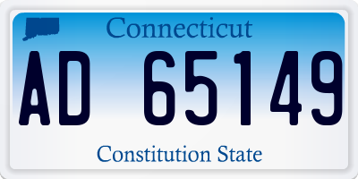 CT license plate AD65149