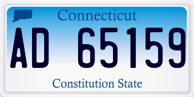 CT license plate AD65159
