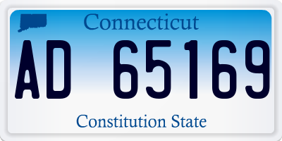 CT license plate AD65169