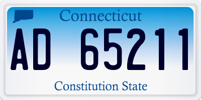 CT license plate AD65211