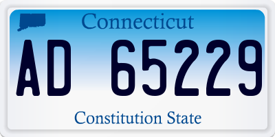 CT license plate AD65229