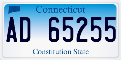CT license plate AD65255
