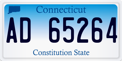 CT license plate AD65264