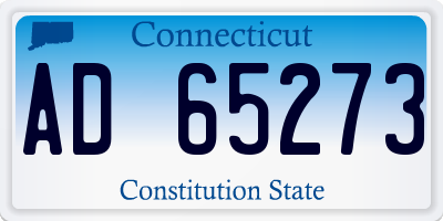 CT license plate AD65273