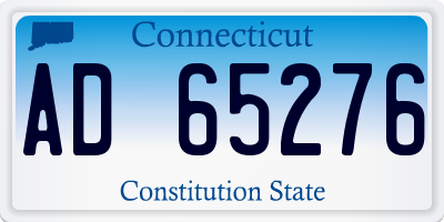 CT license plate AD65276