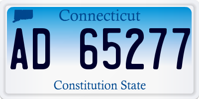 CT license plate AD65277