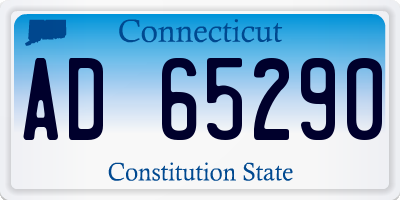 CT license plate AD65290