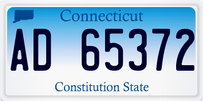 CT license plate AD65372