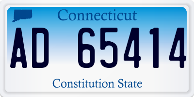 CT license plate AD65414