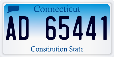 CT license plate AD65441