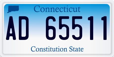 CT license plate AD65511