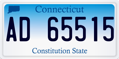 CT license plate AD65515
