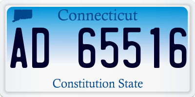 CT license plate AD65516