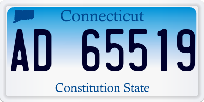 CT license plate AD65519