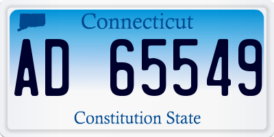 CT license plate AD65549