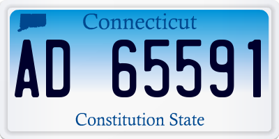 CT license plate AD65591