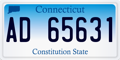 CT license plate AD65631