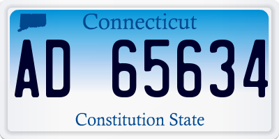 CT license plate AD65634