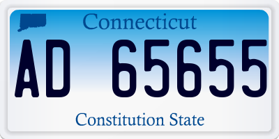 CT license plate AD65655
