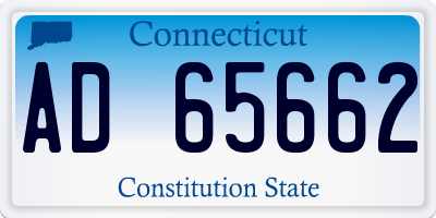 CT license plate AD65662