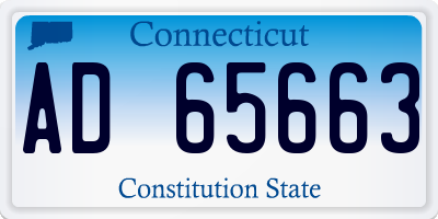 CT license plate AD65663