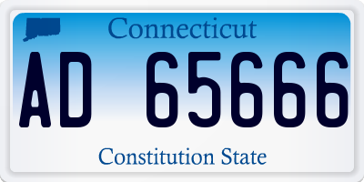 CT license plate AD65666