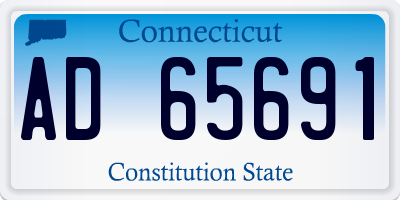 CT license plate AD65691