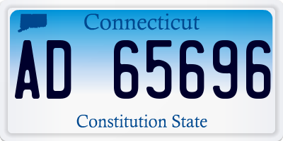 CT license plate AD65696