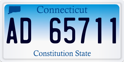 CT license plate AD65711