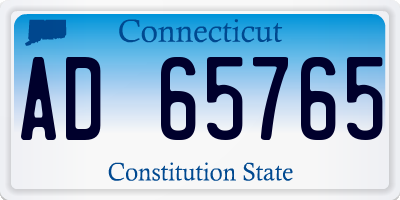 CT license plate AD65765