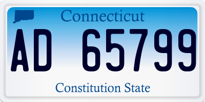 CT license plate AD65799