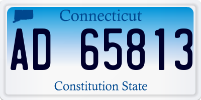 CT license plate AD65813