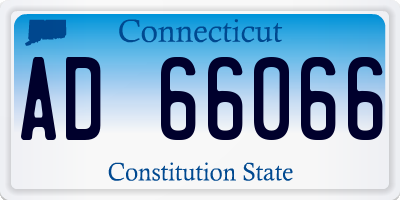 CT license plate AD66066