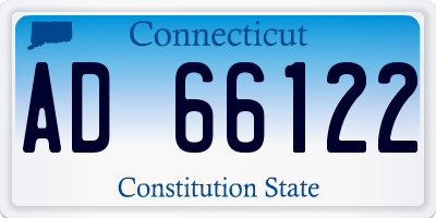 CT license plate AD66122