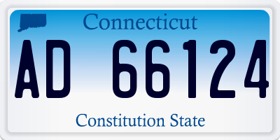 CT license plate AD66124