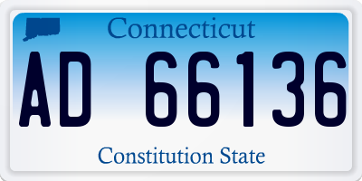 CT license plate AD66136