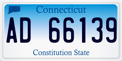 CT license plate AD66139