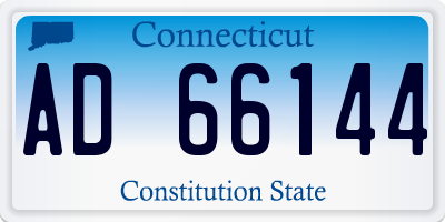 CT license plate AD66144