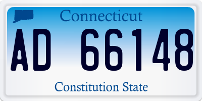 CT license plate AD66148