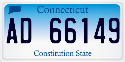 CT license plate AD66149
