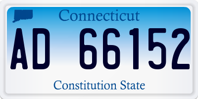 CT license plate AD66152