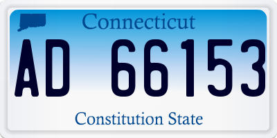 CT license plate AD66153