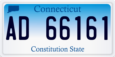 CT license plate AD66161