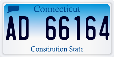 CT license plate AD66164