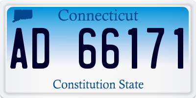 CT license plate AD66171