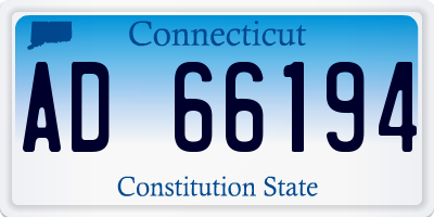 CT license plate AD66194